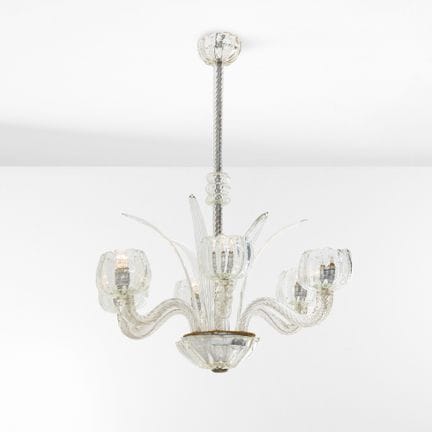 Archimede Seguso . Lampada a sospensione Struttura