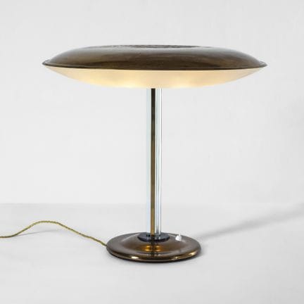 Pietro Chiesa . Lampada da tavolo Struttura in ott