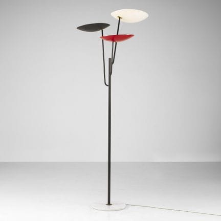 Bruno Gatta . Lampada da terra Struttura e diffuso