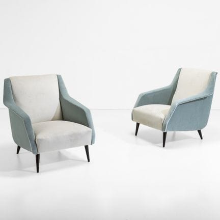 Carlo De Carli . Due poltrone mod. 802 Struttura e