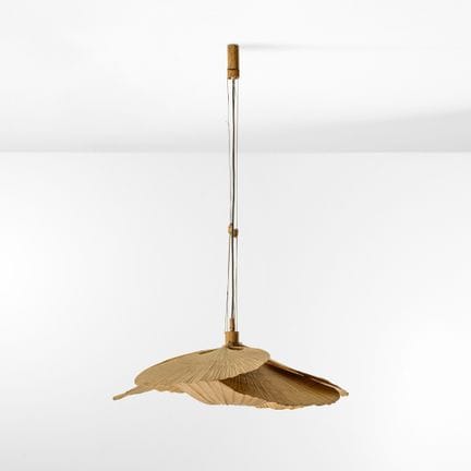 Ingo Maurer . Lampada a sospensione mod. Uchiwa St