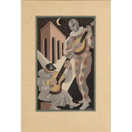 吉诺·塞韦里尼（科尔托纳 1883 — 巴黎 1966）
《致月亮的夜曲》
1930年，44.5×3