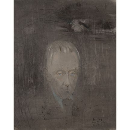 伊翁·罗宾逊（波特兰 1910 — 巴黎 1989）
《让·阿尔普》
1960年，61×50厘米，布