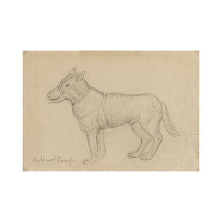Antonio Donghi (Rome, 1897–1963)
"Dog"
16.4 x 23.9