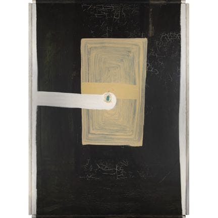 詹尼·德西（1955年出生于罗马）
《黑白》
1989年，187×137厘米，布面油画与拼贴，背面有