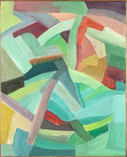 Cubist Composition
Circa 1940 
Paper mounted on ca