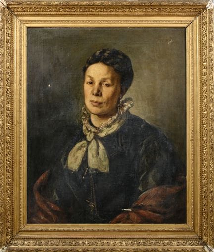 Frauenporträt
Öl auf Leinwand
Signiert 
74 x 60 cm