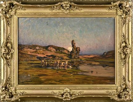 Clovis TERRAIRE  (1858–1931)
Landschaft mit Kühen
