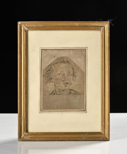 Porträt eines Mannes 
Zeichnung auf Papier
12 x 9 