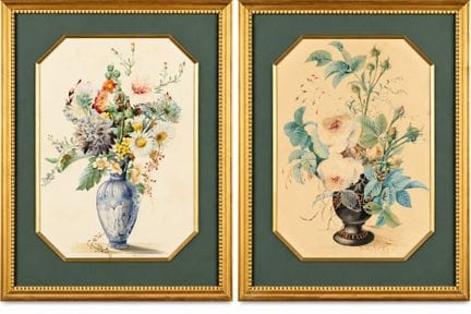 Charles GAUDELET (1817–1870)
Blumensträuße
Zwei Aq