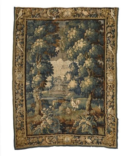 AUBUSSON, 18. Jahrhundert,
Großer Wandteppich aus 
