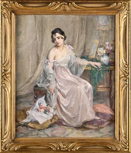 Léonie Humbert VIGNOT
Elegant Woman Seated
Oil on 