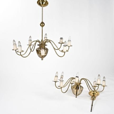 -TRAVAIL NEOCLASSIQUE

Paire de grands lustres en 