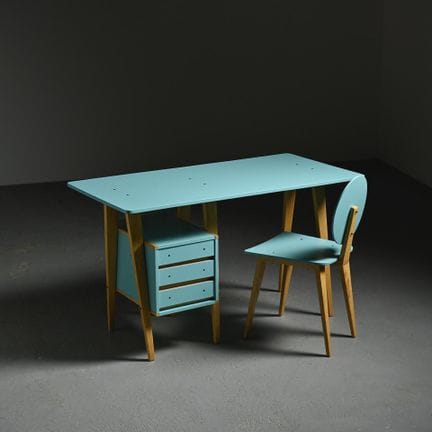 André SORNAY (1902-2000)

Bureau et sa chaise à pi