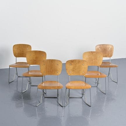 Armin WIRTH (né en 1903)

Suite de six chaises enc
