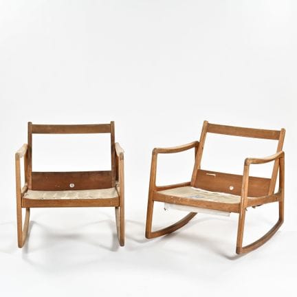 Ole WANSCHER (1903-1985)

Paire de fauteuils à bas