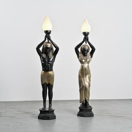 MAISON JANSEN, Attribué à

Paire de lampadaires d'