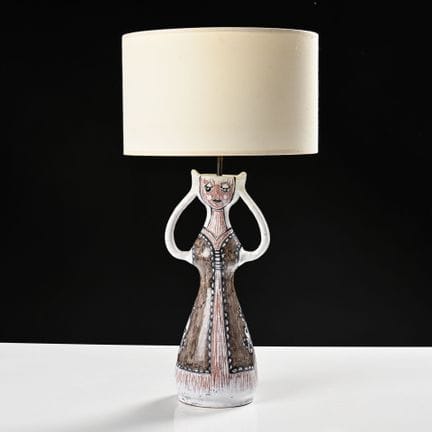 TRAVAIL 1970

Lampe anthropomorphe en terre rouge 