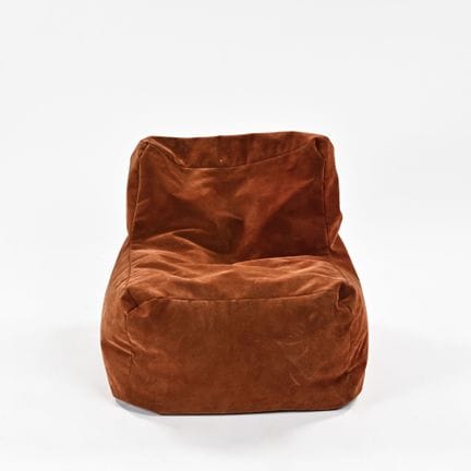 WORK 1970

Low armchair upholstered in rust-colore