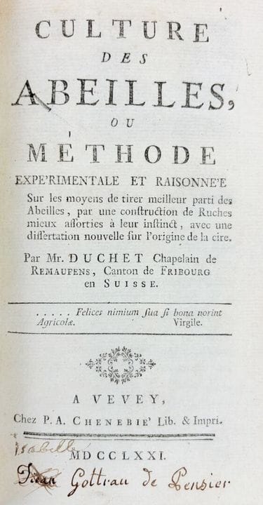[Apicultura] DUCHET (François-Xavier). «Cultivo de