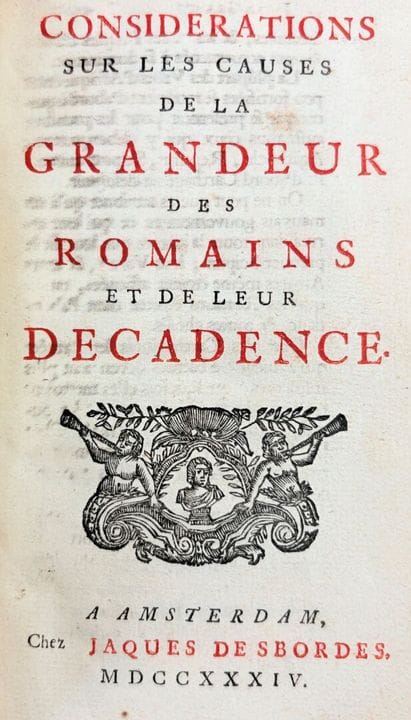 MONTESQUIEU (Charles-Louis de Secondat). Considera