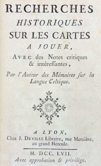 [BULLET (Jean-Baptiste)]. Investigaciones históric