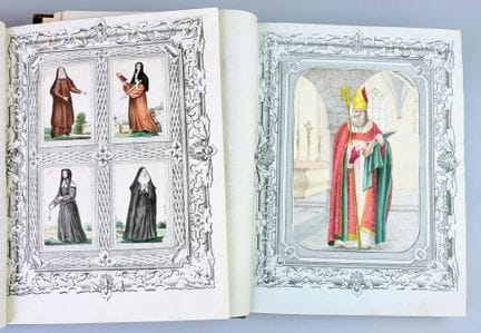 HELYOT (R.P.) Historia abreviada y trajes coloread
