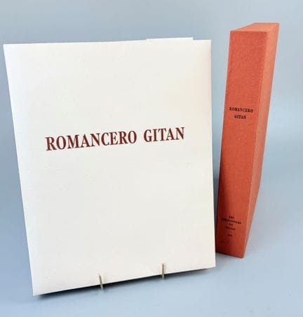 GARCIA LORCA (Federico). *Romancero gitan*. Paris,