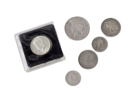 Set di monete straniere in argento: 
1 dollaro tip