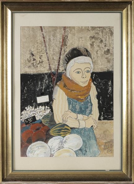 CREPY (Scuola Moderna).
La venditrice di verdura.
