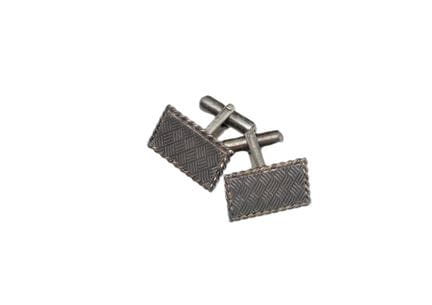 Paire de boutons de manchette en argent 950°/°°, d