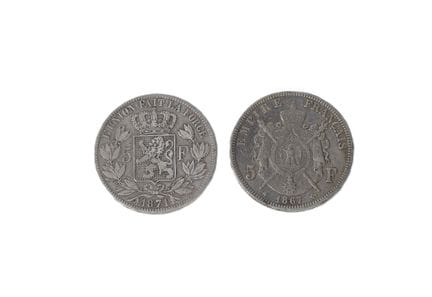 5 FRANCHI Napoleone III con testa laureata A 1867 
