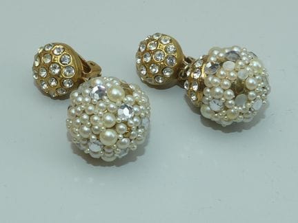 ROSSI Schmuck. Ein Paar Ohrringe aus vergoldetem M