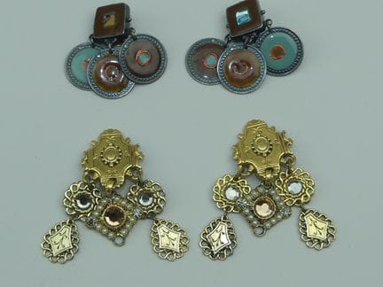 ZOE COSTE – GAS Schmuck. 2 Paar Ohrringe mit Anhän