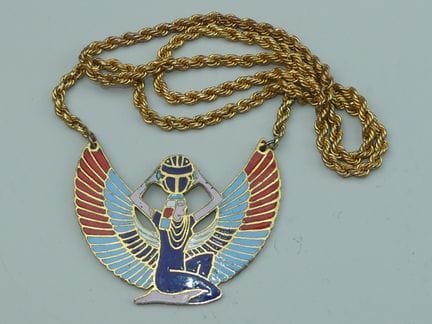EGYPTOMANIA. Vintage-Halskette im Egyptomania-Stil