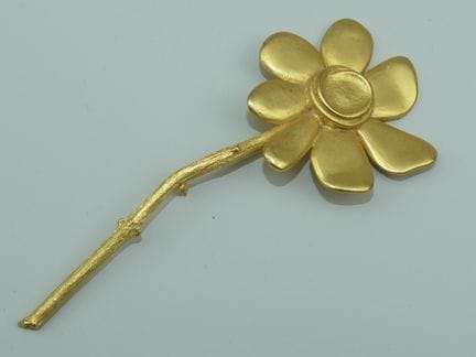 Didier THIEBAUD, Paris. Große Blumenbrosche, signi