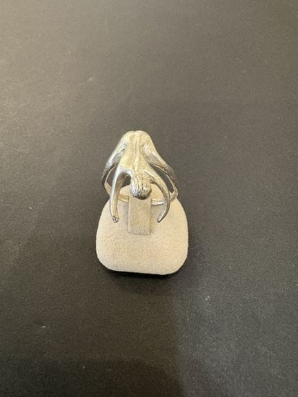 Erotik: Herrenring aus 800er Silber. Größe: 55. Br