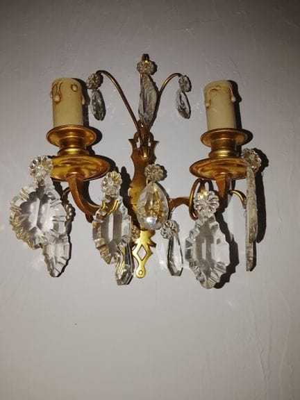 Stil LOUIS XV – Wandleuchten im Girandole-Stil. Pa