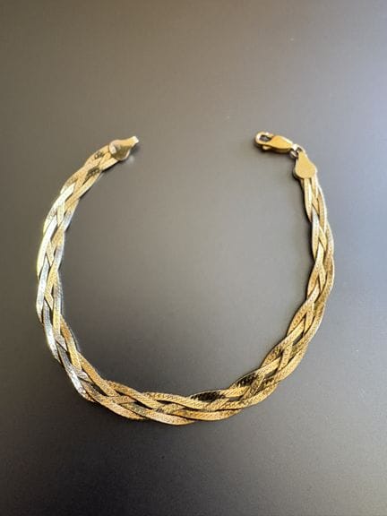 Armband aus vergoldetem 925er Silber; Länge: 19 cm