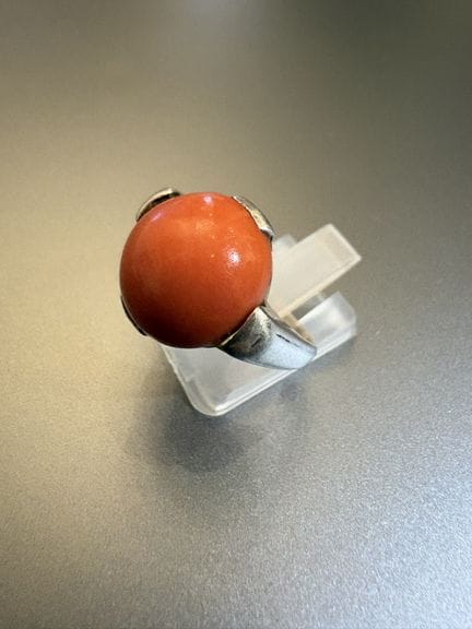 Bague ancienne en argent 800°/°° ( sanglier) et co
