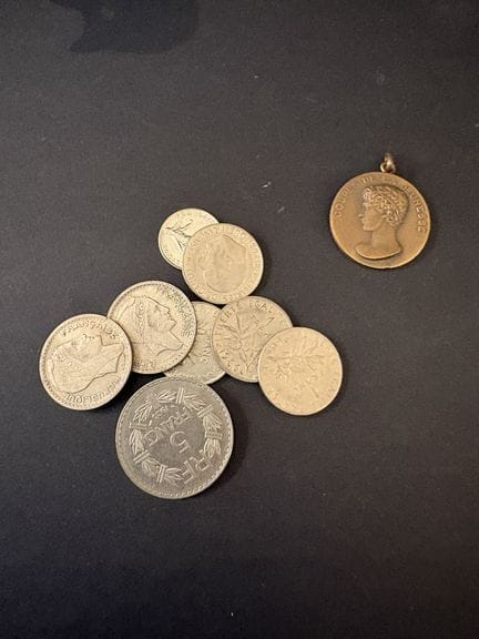 Münzset FRANKREICH 1933–1984:
5 Francs „LAVRILLIER