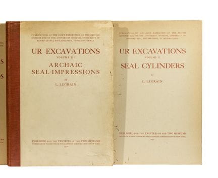 L. LEGRAIN. Ur Excavations. Volumes 3 and 10. Arch