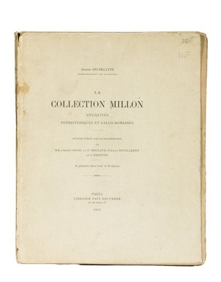 Joseph DECHELETTE. The Millon Collection. Prehisto