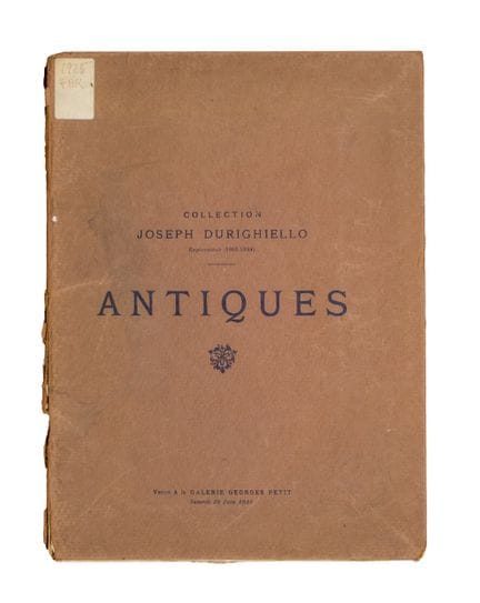 Joseph DURIGHIELLO Collection. Antiques. June 20, 