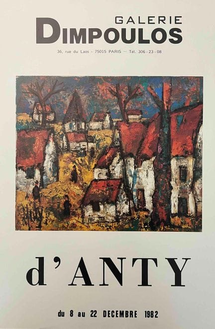Henri D'ANTY 
Manifesto della Galleria Dimpoulos 
