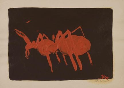 *Stéphane FRADET-MOUNIER (1961)
The Ant
Gouache on