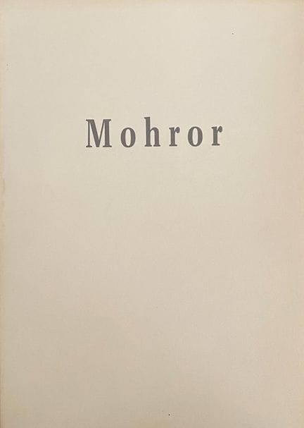FOTOGRAFÍA, «MOHROR»
Libro de fotografía contempor