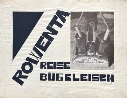 ROWENTA IRON, 1930s
TRAVEL IRON, 1930s. 
Original,