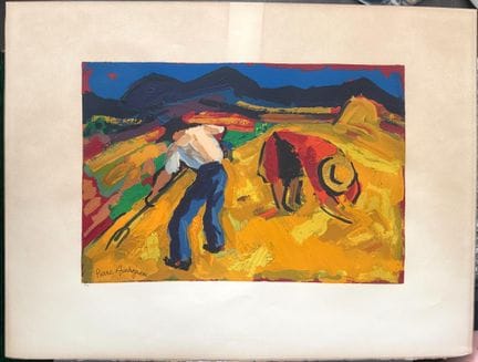 Pierre AMBROGIANI (1907–1985) 
The Reapers. 
Color