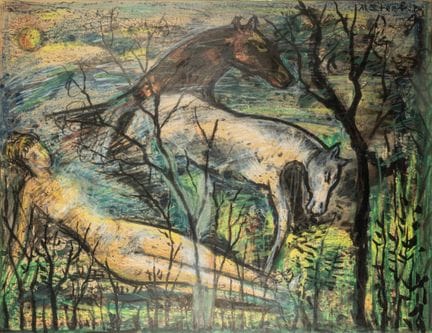 Marc STERLING (1897-1976)
Nu aux chevaux, circa 19